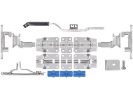 Запор штанговый Ø22 SS прямая ручка (9004SS)